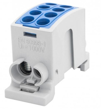 Złączka szynowa HLK 100A-2 (1x25,1x16 / 1x25,1x16) niebieski F-Elektro F2.0358