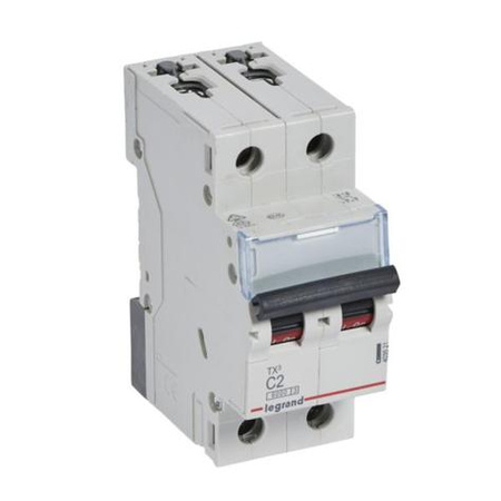 Wyłącznik nadprądowy 2P C 2A TX3 Legrand 403521 