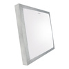 Plafon kwadratowy srebrny ALEX LED D 18W 1260lm 4000K IP44 03244 Strühm
