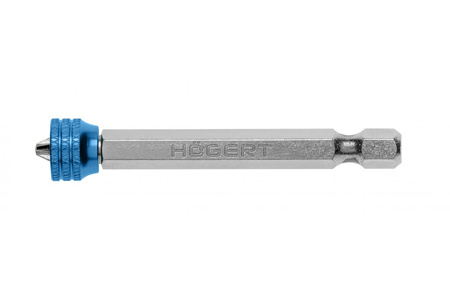 Końcówki wkrętakowe PH2 65mm z uchwytem magnetycznym 2szt. Hogert HT1S305