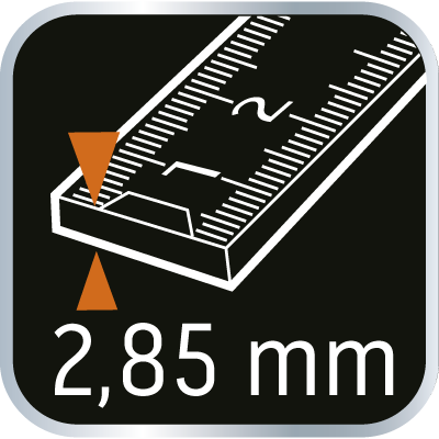 Miara składana drewniana biało-żółta 1 mb NEO 74-010