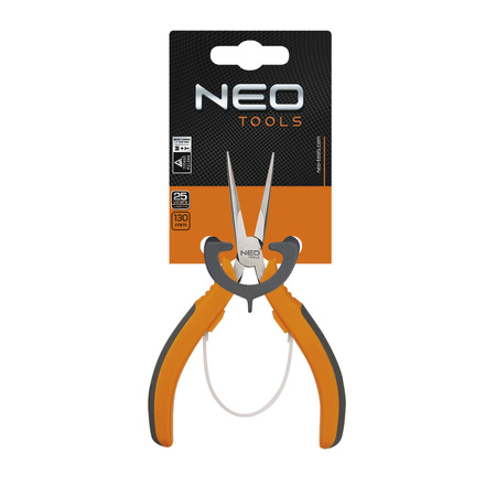 Szczypce precyzyjne wydłużone proste izolowane 130 mm NEO 01-102