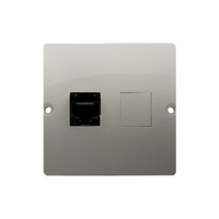 Gniazdo komputerowe pojedyncze RJ45 satynowe Basic BMF51.02/29 Kontakt-Simon