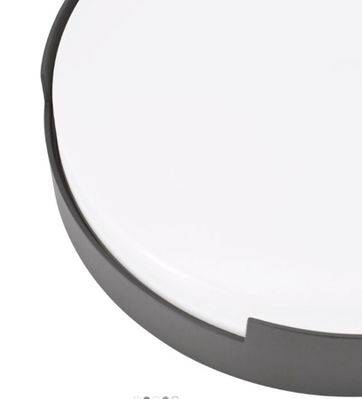 Plafon elewacyjny okrągły grafit 16W 1180lm 4000K IP65 Bemko C25-EL1-R-016GR-4K