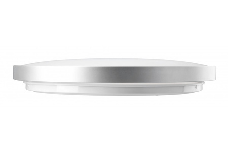Plafon okrągły srebrny ATOL LED 32W 2560lm 3000K 400mm 240V IP54 GTV LD-ATOL32W-WW-02