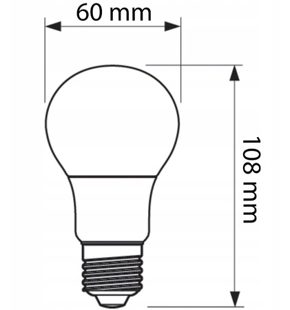 Żarówka LED  8W = 60W 806lm 6500K E27 A60 PHILIPS 929002306408