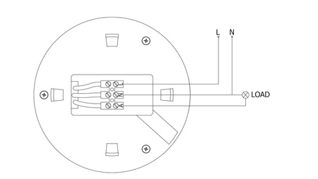 Czujnik ruchu czarny CR-3 1200W 360st IP20 GTV CR-CR3000-10