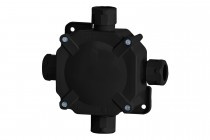 Puszka natynkowa hermetyczna IP67 czarny F-elektro F1.0222