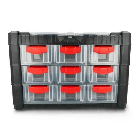 Organizer z szufladkami zamykanymi przenośny MULTICASE Kistemberg KMC303