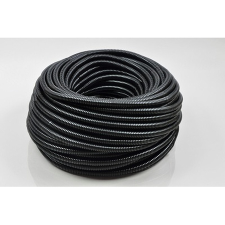Rura karbowana12/9 czarna cała 1szt=1mb