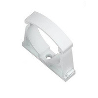 Uchwyt  zamykany do rur U-37 biały 111572 AKS