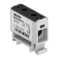 Złączka szynowa czarna 2,5-35mm Morek MAA1035S10