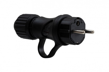 Wtyczka gumowa z uziemieniem 16A 230V z uchwytem F-elektro 80052