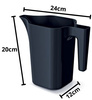 Konewka balkonowa nowoczesna antracyt 1,8 L Jug IKJ2-S433
