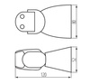 Czujnik ruchu czarny 1200VA 12m 120st IP65 PIR ALER N-B Kanlux 37363