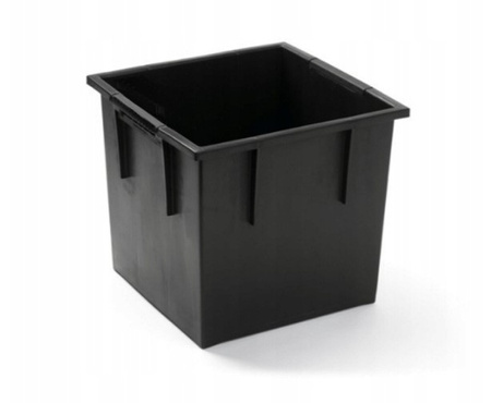 Doniczka z wkładem biała URBI SQUARE LOW DURS240L-S449