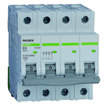 Wyłączniki nadprądowy 4P B 50A Ex9BN Noark 100088