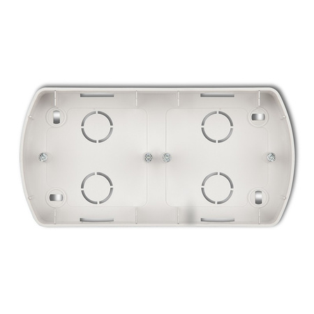 Puszka 2-krotna pozioma biały TREND Karlik PTH-2