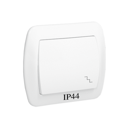 Wyłącznik schodowy biały IP44 AKORD AW6B/11 Kontakt-Simon