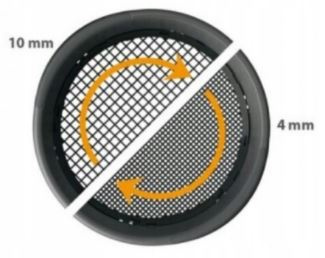 Sito do przesiewania ziemi okrągłe czarne GARDEN SIEVE ISIO370-S411