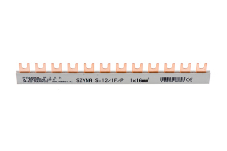 Szyna łączeniowa 12-modułowa 1F 63A  Pawbol E.4306