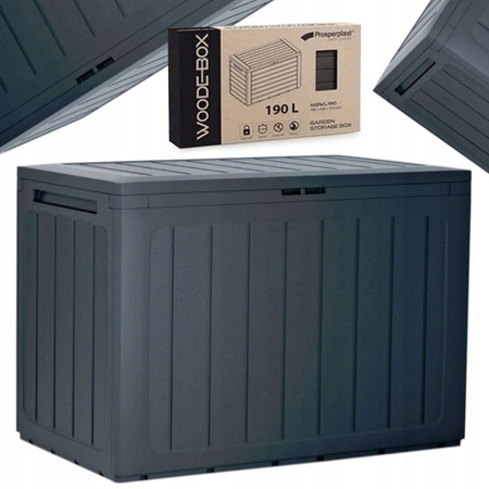 Skrzynia ogrodowa antracytowa 190L Boardebox MBBL190-S433