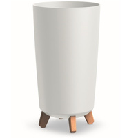 Doniczka na nóżkach biała Gracia Tubus Slim DGTL240-S449