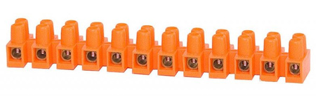 Listwa zaciskowa 12 torowa 4 mm2 pomarańczowa F2.0180