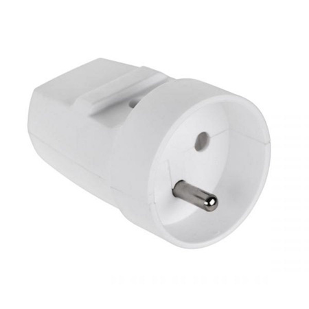 Gniazdo przenośne z uziemieniem białe IP20 Elgotech G-10