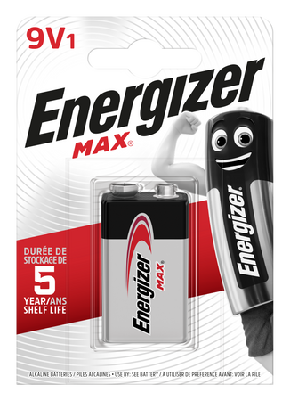 Bateria alkaliczna MAX 9V 6LR61 Energizer opk=1szt.