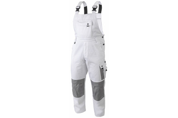 Spodnie ogrodniczki ochronne białe XL (54) SALM Hogert HT5K362-XL