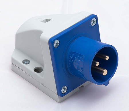 Wtyczka odbiornikowa jednofazowa stała 16A 3P 230V PCE 513-6