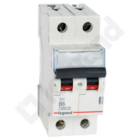 Wyłącznik nadprądowy 2P B 6A TX3 Legrand 403383