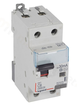 Wyłącznik różnicowoprądowy 2P C 6A 30mA P312 Legrand 008457