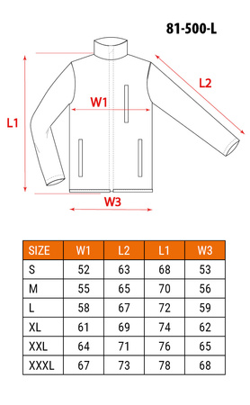 Bluza polarowa, czarna, rozmiar L/52 NEO 81-500-L