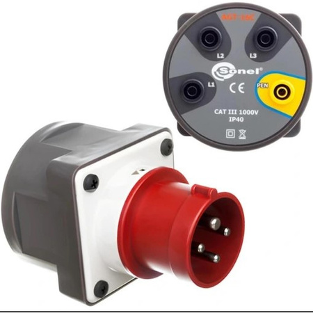 Adapter AGT-16A gniazda bananowe 4 pin Sonel WAADAAGT16C