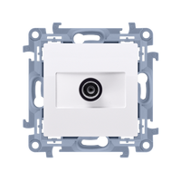 Gniazdo antenowe typu F pojedyncze białySIMON 10 CASF1.01/11 Kontakt-Simon