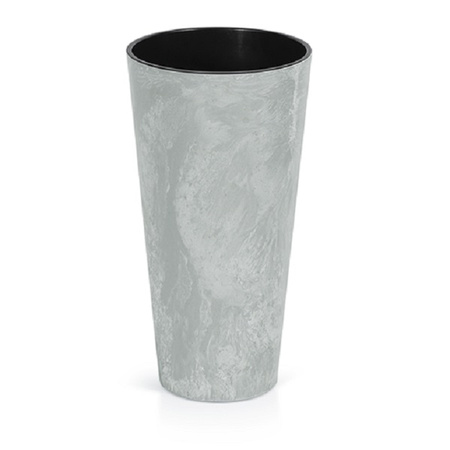 Doniczka wysoka z wkładem beton TUBUS SLIM BETON EFFECT DTUS250E-422U