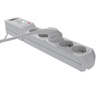 Przedłużacz  przeciwprzepięciowy 5-gniazd 5m szary 10A 2300W Plastrol W-100036