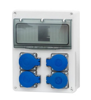 Rozdzielnia budowlana RS-KOMBI 8-mod gniazda 32A 5p 0/1 (32A) F-elektro F3.1874