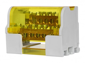 Blok rozdzielczy dwubiegunowy 100A 2 x 7-otworów LBR - 207 F-Elektro F2.0161
