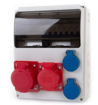 Rozdzielnia stacjonarna LAGO 11-mod 16/5P 32/5P 2x230V+Z (FE) F-elektro F3.3695