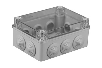 Puszka natynkowa hermetyczna szara IP65 150x110x70 PAWBOL S-BOX 306-P