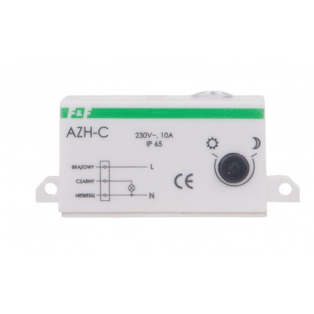 Automat zmierzchowy 10A 230V 2-1000lx obudowa miniaturowa IP65 F&F AZH-C
