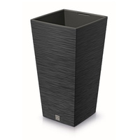 Doniczka z wkładem antracytowa Furu Square DFSH350-S433