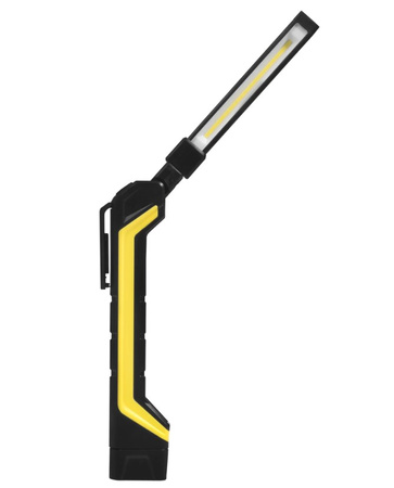 Latarka warsztatowa LED COB 2W+1W 180lm 3xAAA z hakiem magnesem W-98744