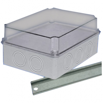 Puszka natynkowa hermetyczna 96 x 198 x 148mm IP65 szara OH 29.35