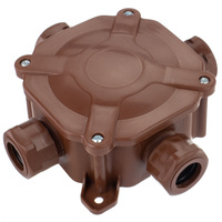 Puszka natynkowa hermetyczna brązowa 75x75 IP67 PAWBOL   A.0035BR