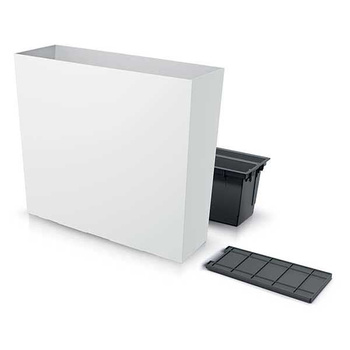 Doniczka z wkładem biała URBI CASE TOWER DUC600T-S449