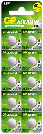 Bateria pastylkowa litowa AG12 / LR43 1.5V GP-battery opk=10szt